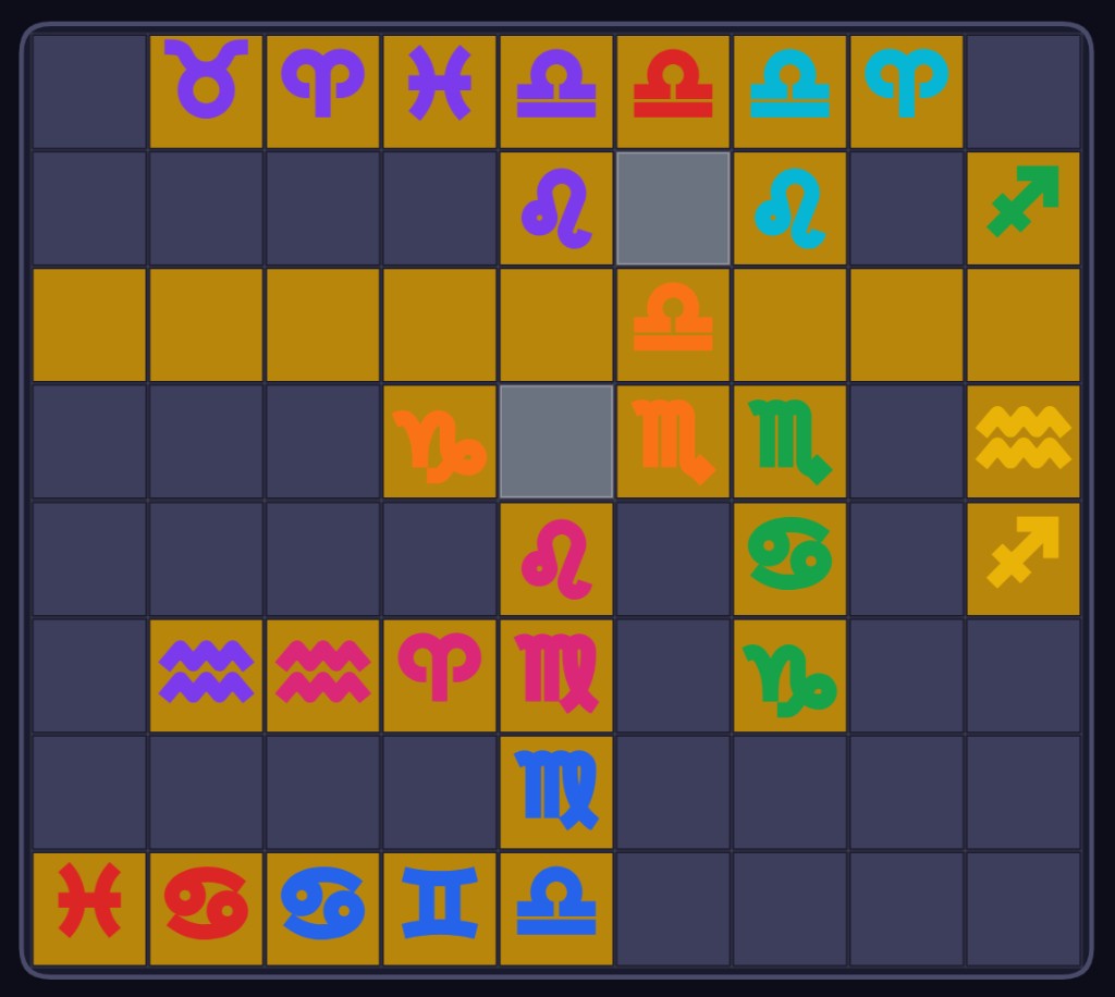 All That Glitters - alchemy puzzle game grid